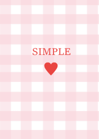 SIMPLE HEART -check strawberrymilk-(JP)