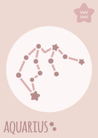 Aquarius Sign'Pink'