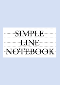 SIMPLE LINE NOTEBOOK-BLUE GRAY