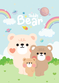 Teddy Bear Garden Galaxy Sky