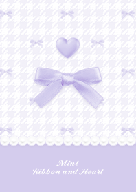 Mini Ribbon & Heart HT -  T Purple 01
