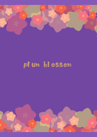 plum blossom on purple JP
