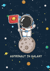 Astronaut in Mini Galaxy