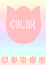 pink color rainbow R07