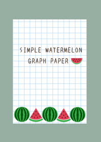 WATERMELON GRAPH PAPERj-DUSTY GREEN