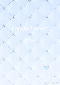 Quilted heart blue
