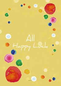 Yellow : Watercolor all luck