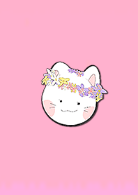 Simple flower crown cat 10