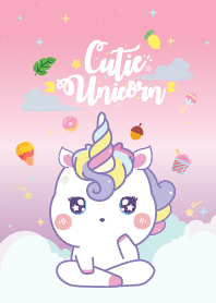 Unicorns Baby Kawaii Pink-Violet