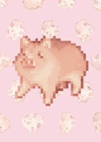 Pig Random Theme Pixel Pink05