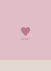 Beige Dull Pink - Simple Heart