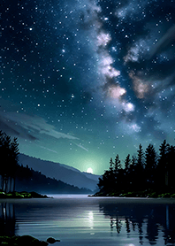 Beautiful starry night view#1365