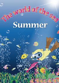 Relaxing on a hot summer in the sea