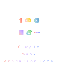 Simple many gradation icon