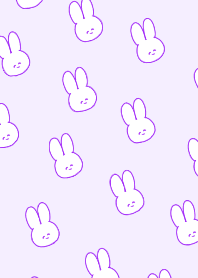 A lot of rabbits purple