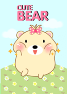Cute Girl fat Bear theme