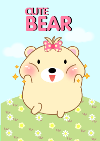 Cute Girl fat Bear theme