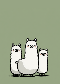 Textured Joy: The Fluffy Alpacas