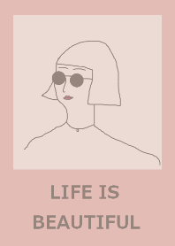 LIFE IS BEAUTIFUL =pink greige=