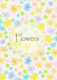 Colorful and happy flower pattern9.