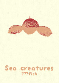 Sea crt ?fish Rose madder