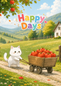 Cute Cat in Garden V.1