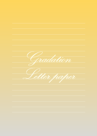 Gradation Letter paper - Gray+Yellow -