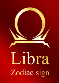 Libra Gold Red symbol mark