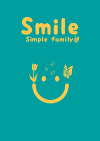 Smile & Tulip Peacock Blue