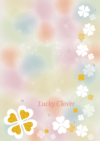 Beige Pink : Lucky four leaves