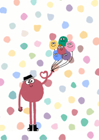 Colorful HAPPY DOT