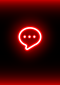 네온 간단한 아이콘: 블랙 레드