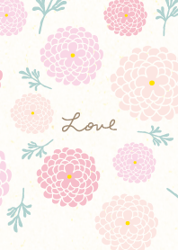 3 colored flowers leaves2 from Japan