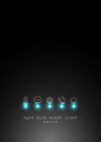 AQUA BLUE BLACK LIGHT ICON THEME