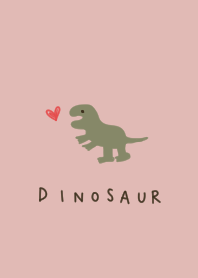 Pink beige and dinosaurs.