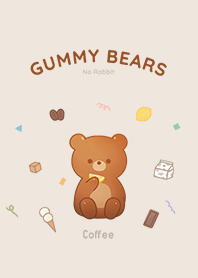 咖啡口味的小熊軟糖 (棕)