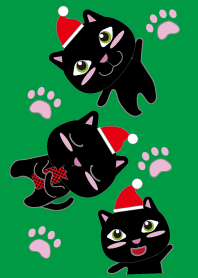 Christmasy Black Cat Theme