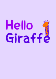 Hello Giraffe purple 17