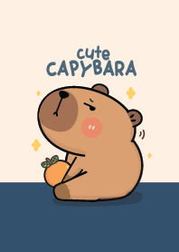 Hello Capybara Cute (Navy)