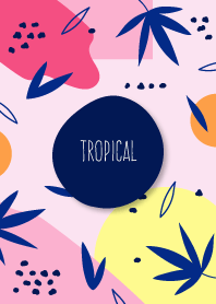 Abstract Tropical (Carousel Pink)