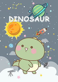 浩瀚宇宙 恐龍星人 灰色星空