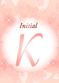 K-Initial-heart-Red