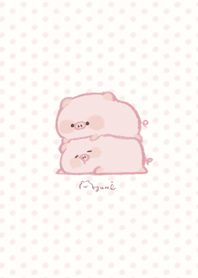 Change of clothes of piglet