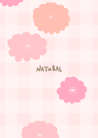 Gingham check flower9 from Japan