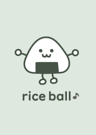 rice ball Musical note'Green'
