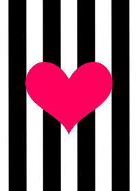 ストライプ×ハート