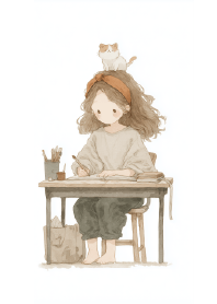 Kitten Assistant's Daydream