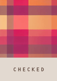 CHECKED RED ORANGE - BROWN 3