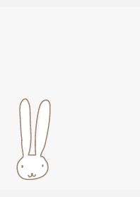 Laid back Rabbit02 on white