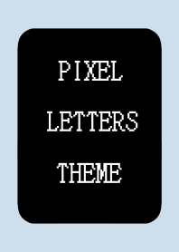 PIXEL LETTERS THEME[BLACK]j-BLUE BEIGE